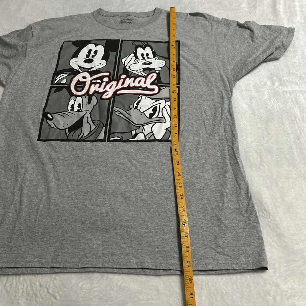 Disney Originals T-Shirt Men’s XL Mickey Goofy Pluto Donald Duck Graphic Print